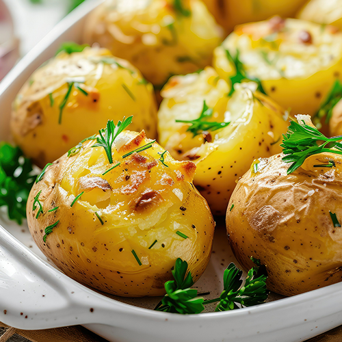 Pommes de terre au cheddar